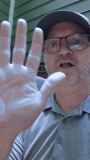 HVAC technician recording a personalized tune up service video