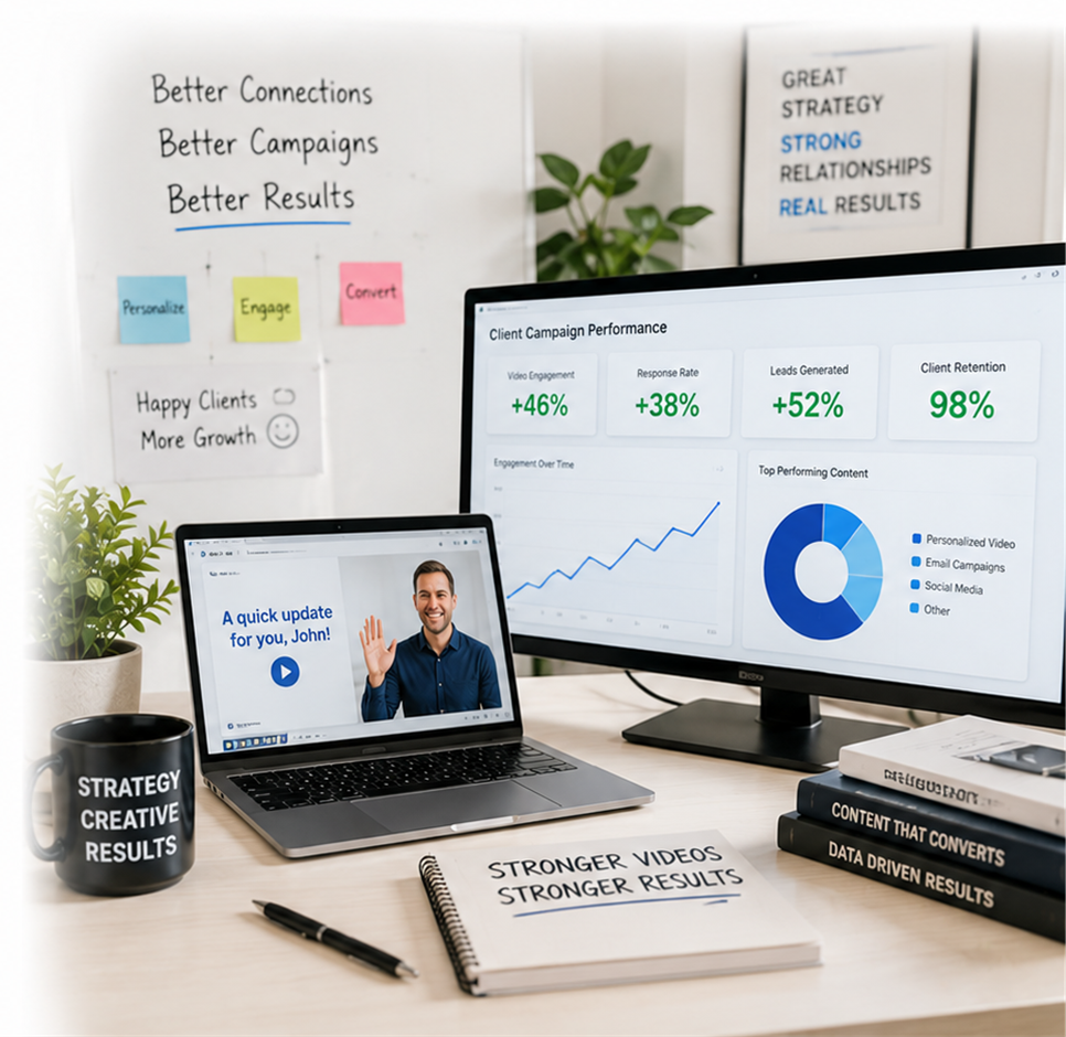 Marketing agency using personalized video to grow client results